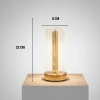 Dalgalı Silindirik Kristal Çizgili Model LED Masa Lambası – Gold Tabanlı, Dokunmatik, 3 Renk Işık Modlu, Şarjlı Modern Dekoratif Gece Lambası (5263)
