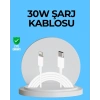 Dayanıklı Tpe Lightning Kablo – 30w Hızlı Şarj Ve Veri Transferi