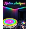 Dekoratif Rgb Led Şerit Neon Işık 3 Metre Su Geçirmez Uzaktan Kumandalı Ortam Aydınlatması