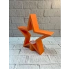 Dekoratif Yıldız Şeklinde Turuncu Mumluk Ev Aksesuarı