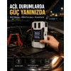 Dijital Ekranlı Araç Pompası Akü Takviye Powerbank 12.000 Mah Yeni Nesil