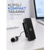 Dijital Ekranlı Bluetooth Kulaklık Tek Kulaklıklı Klipsli Kompakt Tasarım