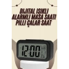 Dijital Masa Saati Termometreli Takvim Çalar Saat Led Ekran Pilli