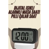 Dijital Masa Saati Termometreli Takvim Çalar Saat Led Ekran Pilli