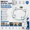 DİJİTAL - PİLLİ YUVARLAK BANYO BASKÜL TERAZİ TARTI LCD EKRAN 180KG/0.1G 30X30CM İ11-026 (5263)