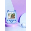 Dijital Video Fotoğraf App Destekli Çocuk Kamerası Termal Resim Kağıt Baskılı Yazıcı Mavi