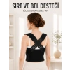 Dik Duruş Korsesi Ayarlanabilir Lastikli Sırt Ve Bel Destekli Postür Korsesi