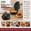 DÖKÜM  BELÇİKA WAFFLE MAKİNESİ  ELEKTRİKLİ   4 WAFFLE   YAPIŞMAZ YÜZEY   1000W  SSM-2589 (5263)