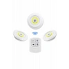 Dolap Işığı Mutfak Rafı Işığı Uzaktan Kumandalı 3 Lü Spot Led Lamba