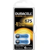 DURACELL 675 İŞİTME CİHAZ KULAK PİLİ 6 PARÇA  1 KUTU (5263)