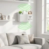 Duvar Tipi Wi-Fi Modem Saklama Kutusu(Beyaz) – Kablo Düzenleyici Router Raf Organizer (5263)