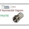EF VİDA 50 PARÇA  UYDU KONNEKTÖR RG-6-F (5263)