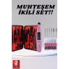 Elektrikli Manikür Pedikür Seti İkili Set 17 Parça Tırnak Bakımı Nasır Temizleme Tırnak Şekillendirme
