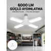 Enerji Tasarruflu Led Ampül 60 Watt 4 Kollu Beyaz Işık Yeni Nesil