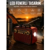 Eskitme Nostalji Tasarımlı Bluetoothlu Nostalji Radyo Ahşap Nostaljik Görünümlü