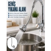 Esnek Spiral Musluk Uzatma Fıskiyesi  Su Tasarruflu Ayarlanabilir Musluk Başlığı
