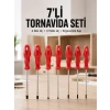 Ev Ve Atölye Kullanımına Uygun 7 Parça Tornavida Seti