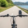 Evrensel Motosiklet Telefon Tutucu – Kaymaz, Kilitlenebilir Güvenli Tutuşlu, 360° Ayarlanabilir Gidon Bağlantılı Akıllı Telefon Aparatı (5263)