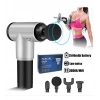Fascial Gun RH-320 6 Kademe Hız Ayarlı, 4 Parça Başlıklı, Usb Şarjlı, Masaj Tabanca Aleti (5263)