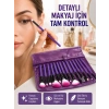 Fondöten, Allık Ve Far Uygulamalarına Uygun 12 Parça Makyaj Fırça Takımı Ergonomik Saplı