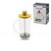 FRENCH PRESS BAMBU KAPAK 350ML CAM BİTKİ SÜZGEÇİ (5263)