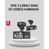 Full Hd Üç Kameralı Araç Kamerası 170° Geniş Açılı Ve Park Destekli