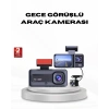 Full Hd Üç Kameralı Araç Kamerası G-sensörlü Ve Gece Görüşlü