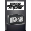 Gece Dijital Masa Saati Dijital Alarmlı Led Ekran Pilli Çalar Saat