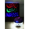 Gece Lambası Projeksiyon Görünümlü Şarjlı Yıldızlı Yuvarlak