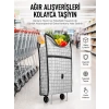 Geniş Hacimli Tekerlekli Pazar Çantası Dayanıklı Ve Ergonomik