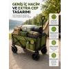 Geniş İç Hacimli Fren Sistemli Katlanabilir Kamp Ve Piknik Arabası
