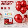 GM-110-53 METALİK - KIRMIZI BALON 11'' - 28CM - 100 PARÇA (5263)