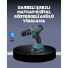 Güçlü Şarjlı Matkap Vidalama Çift Batarya