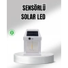 Güneş Enerjili Dış Mekan Sensörlü Duvar Lambası Ip65 Su Geçirmez