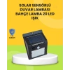 Güneş Paneli İle Şarj Olan 20 Led Dış Mekan Hareket Sensörlü Lamba