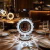 Güneş Şeklinde Kristal LED Masa Lambası – Dokunmatik, 3 Renk Işık Modlu, Şarjlı Mini Dekoratif Gece Lambası (5263)