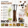 HAND GRINDER BÜYÜK CAM HAZNELİ - KROM KAPLAMA PLS.KAPAKLI TUZ - BAHARAT ÖĞÜTÜCÜ (5263)