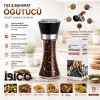 HAND GRINDER BÜYÜK CAM HAZNELİ - PLS.KAPAKLI - KROM BELLİ TUZ - BAHARAT ÖĞÜTÜCÜ (5263)