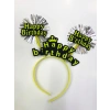 Happy Birthday Neon Renk Doğum Günü Tacı 12 Adet (5263)