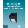 Hareket Sensörlü Solar Lamba | 120° Algılama Açısı, 3-4 Metre Mesafe, Suya Dayanıklı Led