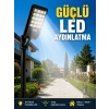 Hareket Sensörlü Solar Led Aydınlatma 3 Modlu Uzaktan Kumandalı Bahçe Lambası