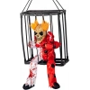 Hareketli Sesli Sensörlü Mahkum Joker İskelet Dekorasyon 22x27 cm (5263)