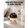 Hava Nemlendirici Led Işıklı Gece Lambası Yıldız Görünümlü Renk Değiştiren
