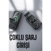 Hızlı Şarj Dijital Göstergeli Powerbankli Çoklu Şarj Özelliği