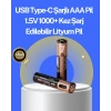 Hızlı Şarj Teknolojili Usb Şarjlı Aaa Pil – 40 Dakikada Tam Şarj