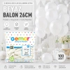 İÇ MEKAN - BEYAZ BALON 10 INC - 26CM - 100PCS (5263)