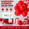 İÇ MEKAN - KIRMIZI BALON 10 INC - 26CM - 100PCS (5263)
