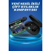 İkili Bluetooth Kulaklık Dijital Göstergeli Uzun Pil Ömrü Yüksek Ses Kaliteli Yeni Nesil
