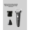 İnsua Erkek Bakım Seti – 3 Başlıklı Şarjlı Tıraş Makinesi, 60 Dakika Kablosuz Kullanım