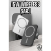 İos Uyumlu Manyetik Tasarım Magsafe İphone 12/13/14/15 Araç Şarjı